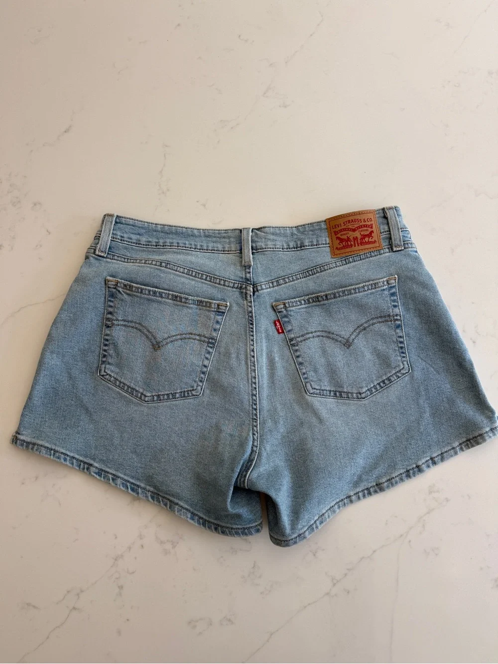 Levi's Light Wash Denim Shorts